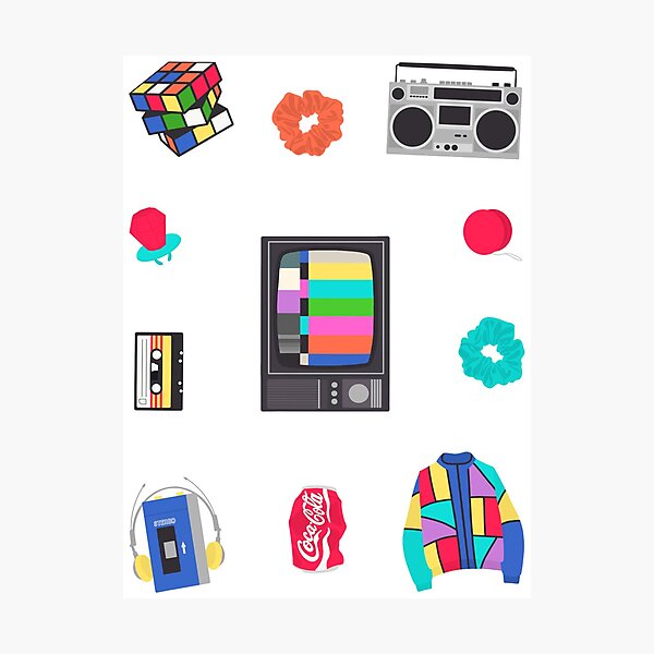 Item preview, Totally Tubular (1980s aesthetic) designed and sold by Alysha Newton.