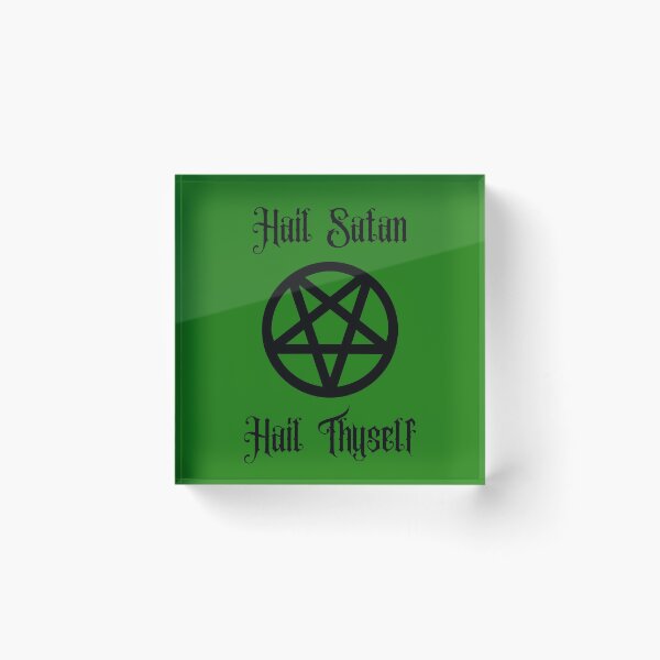 Item preview, Hail Satan, Hail Thyself | Dark Green | Satanic designed and sold by Godstomper.