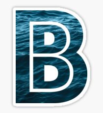 The Letter "B" Ocean Sticker