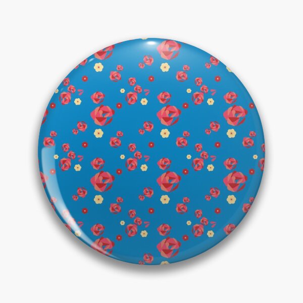 Item preview, Beautiful blue With Red Flowers designed and sold by Silky Diamond.