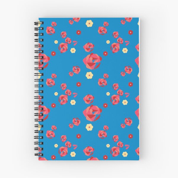 Item preview, Beautiful blue With Red Flowers designed and sold by Silky Diamond.