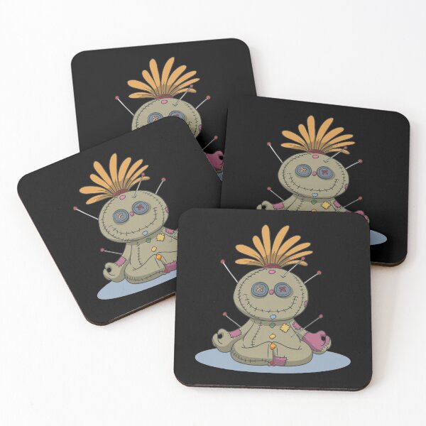 Item preview, Funny voodoo doll chakra stones yoga lotus designed and sold by Monkey Ful.