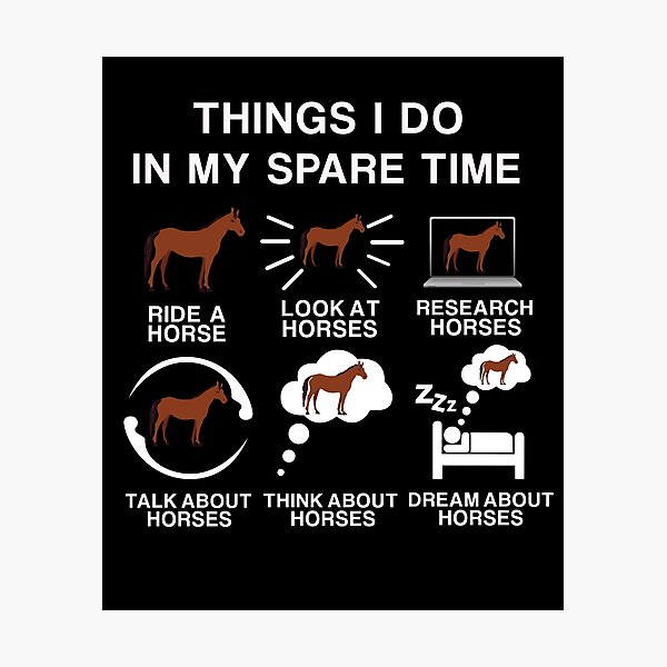 Item preview, THINGS I DO IN MY SPARE TIME FUNNY HORSE RIDING GIFT FOR WOMENS AND MENS designed and sold by pedrored369.