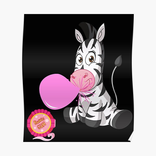 "Bubble gum, zebra gum, zebra bubble gum, forest, balloon, bobble