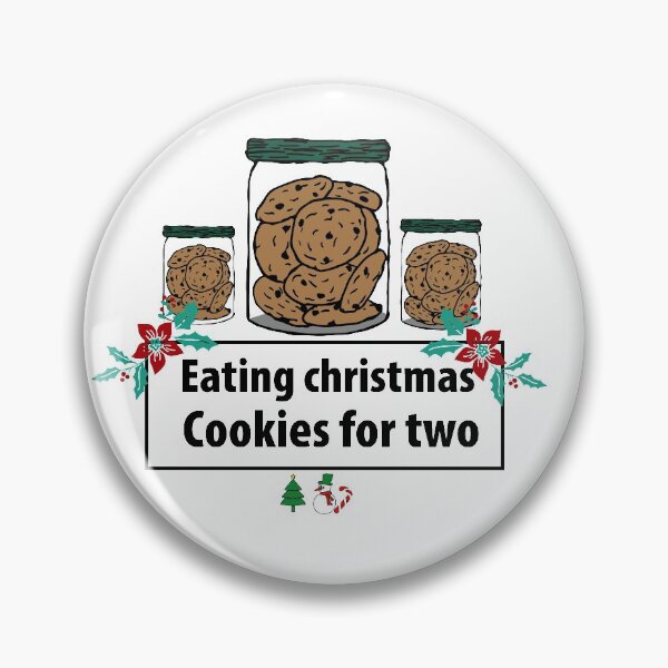 Item preview, eating christmas cookies for two,gift idea designed and sold by MedBoularouah.