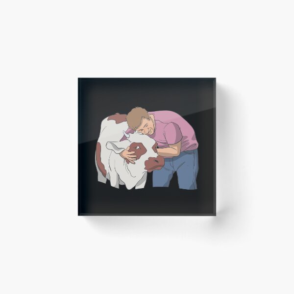 Item preview, Farmer hugs his cow designed and sold by Monkey Ful.