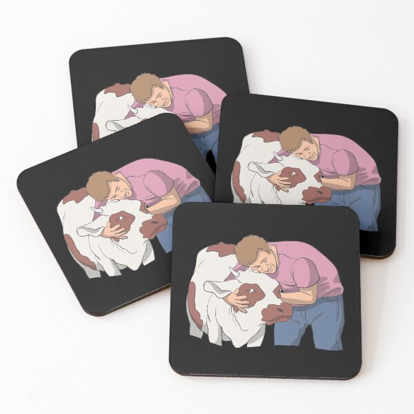 Item preview, Farmer hugs his cow designed and sold by Monkey Ful.