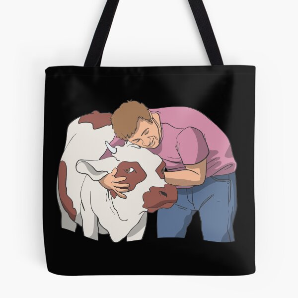 Item preview, Farmer hugs his cow designed and sold by Monkey Ful.