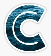 The Letter "C" Ocean Sticker