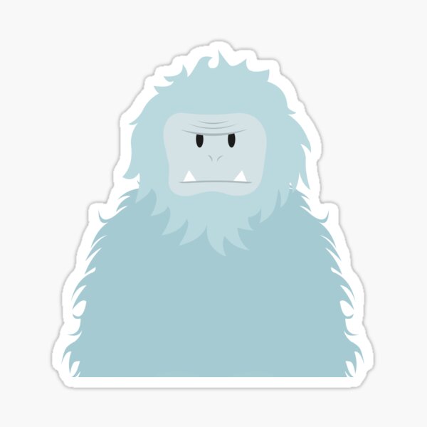 "Yetti" Sticker for Sale by YoshiGreenwater | Redbubble