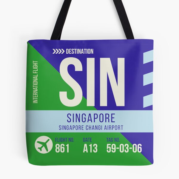 Item preview, Singapore City Changi Airport Stylish Luggage Tag (SIN) designed and sold by SLAG-Creative.