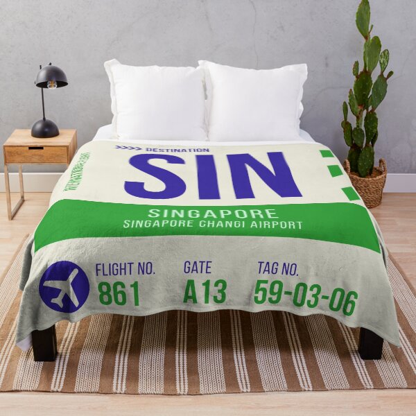 Item preview, Singapore City Changi Airport Stylish Luggage Tag (SIN) designed and sold by SLAG-Creative.