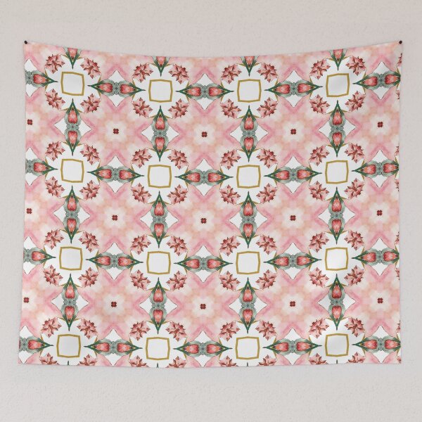 Item preview, Watercolor Floral Pattern Tile graphic  designed and sold by Openspace2020.