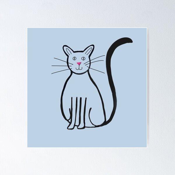 Item preview, Smiling black cat. designed and sold by Attenborough_Fan.
