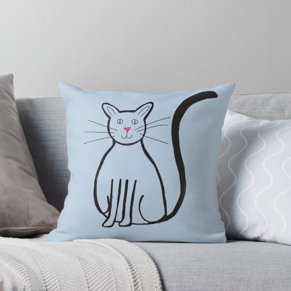 Item preview, Smiling black cat. designed and sold by Attenborough_Fan.