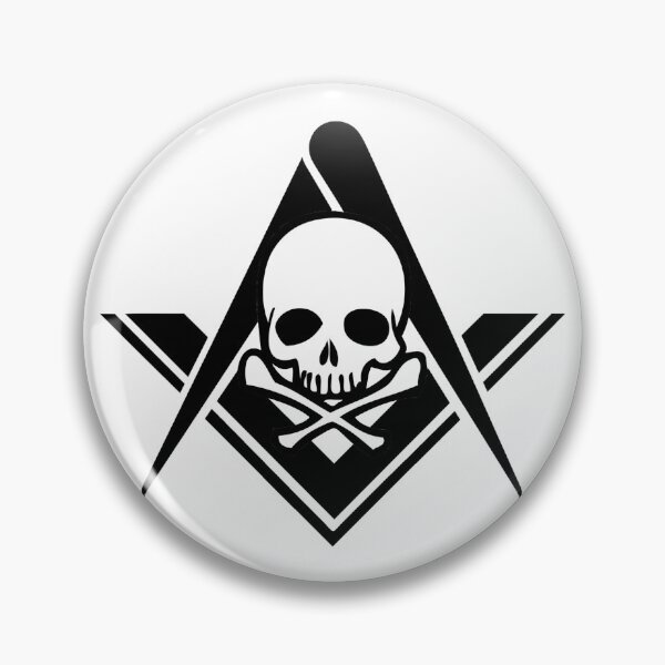 Item preview, Square and Compasses Skull and Crossbones designed and sold by AndrewCotten.