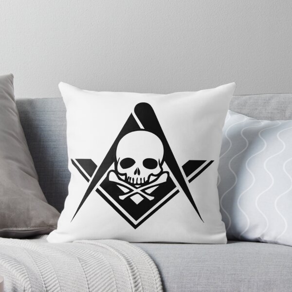 Item preview, Square and Compasses Skull and Crossbones designed and sold by AndrewCotten.