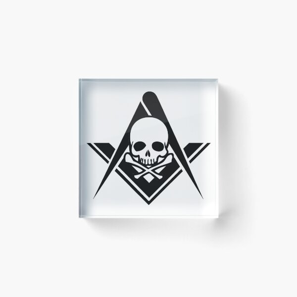 Item preview, Square and Compasses Skull and Crossbones designed and sold by AndrewCotten.