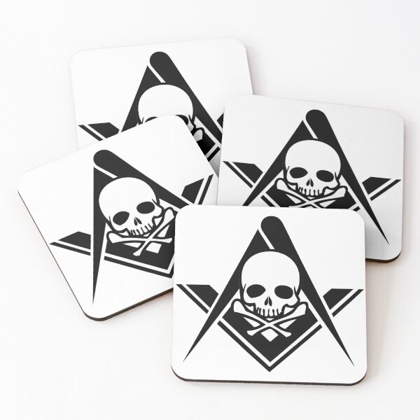 Item preview, Square and Compasses Skull and Crossbones designed and sold by AndrewCotten.