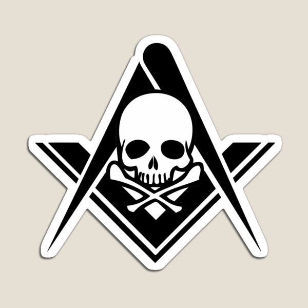 Item preview, Square and Compasses Skull and Crossbones designed and sold by AndrewCotten.
