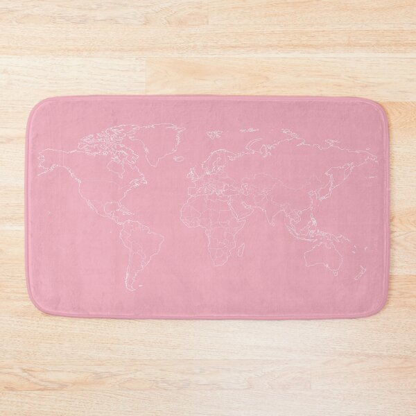 Item preview, The World Map on Pink designed and sold by Alo.