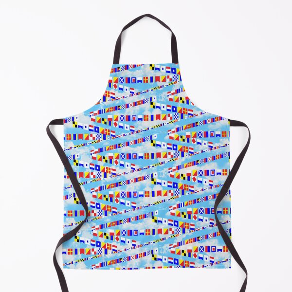 Item preview, Maritime Signal Flags Pattern with Sailor Sayings designed and sold by WickedRefined - Nicole Demereckis.