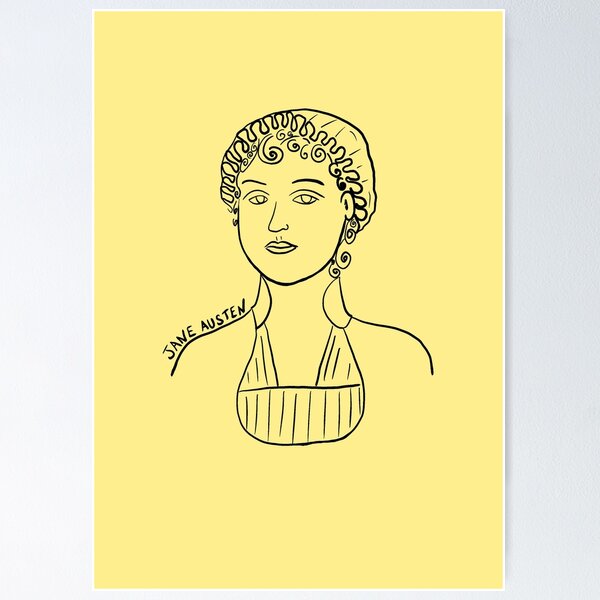 Item preview, Jane Austen Line Art  designed and sold by iliketeas.