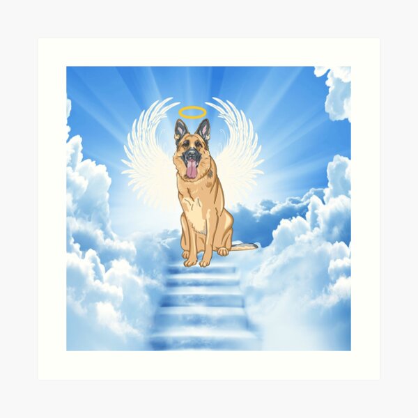 German Shepherd Angel Dog  Beloved Jigsaw Puzzle for Sale by