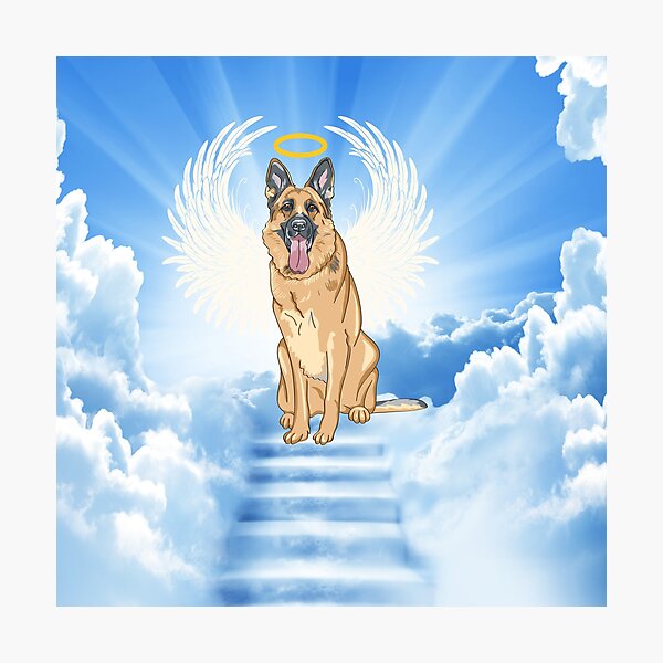 Item preview, German Shepherd Angel Dog | Beloved designed and sold by SerendipityNow.