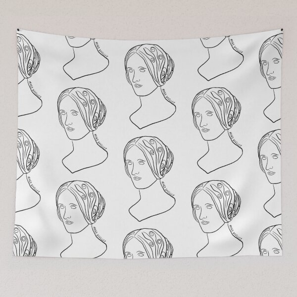 Item preview, Mary Shelley Line Art designed and sold by iliketeas.