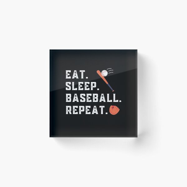 Item preview, Eat Sleep Baseball Repeat designed and sold by Sutra-Lotus-Co.