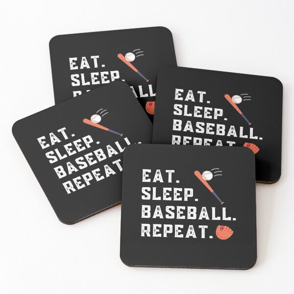 Item preview, Eat Sleep Baseball Repeat designed and sold by Sutra-Lotus-Co.