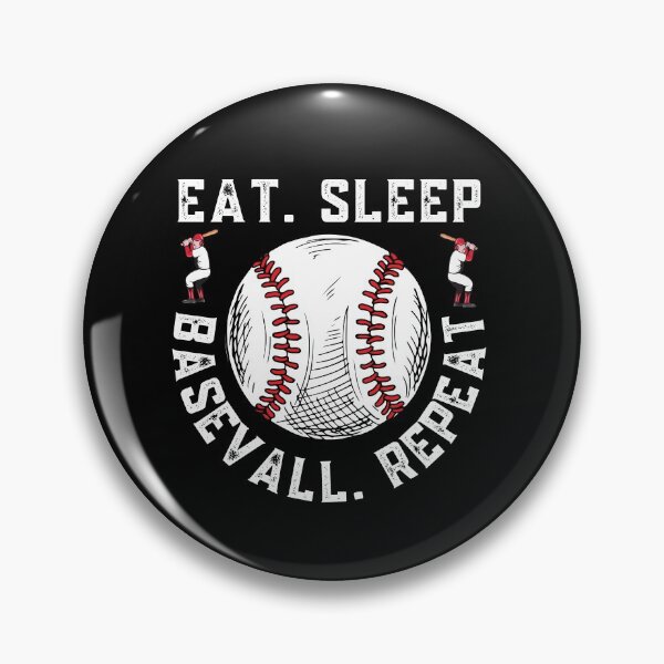 Item preview, Eat Sleep Baseball Repeat designed and sold by Sutra-Lotus-Co.