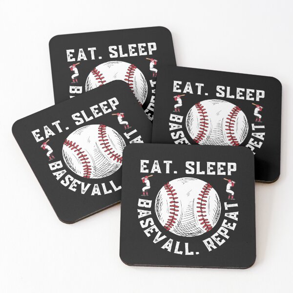 Item preview, Eat Sleep Baseball Repeat designed and sold by Sutra-Lotus-Co.
