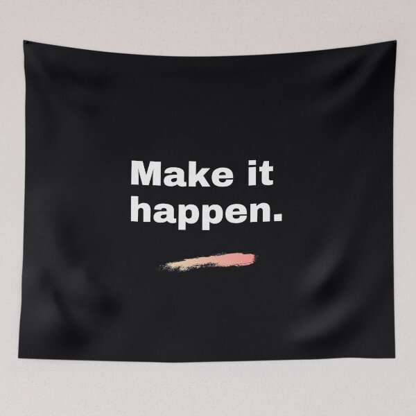 Item preview, "Make It Happen." . . . .  Goals, persistence, achievement, passion, and action. That will make it happen. designed and sold by JoelsCorner.