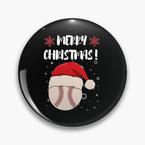 Item preview, Merry Christmas Baseball Illustration designed and sold by Sutra-Lotus-Co.