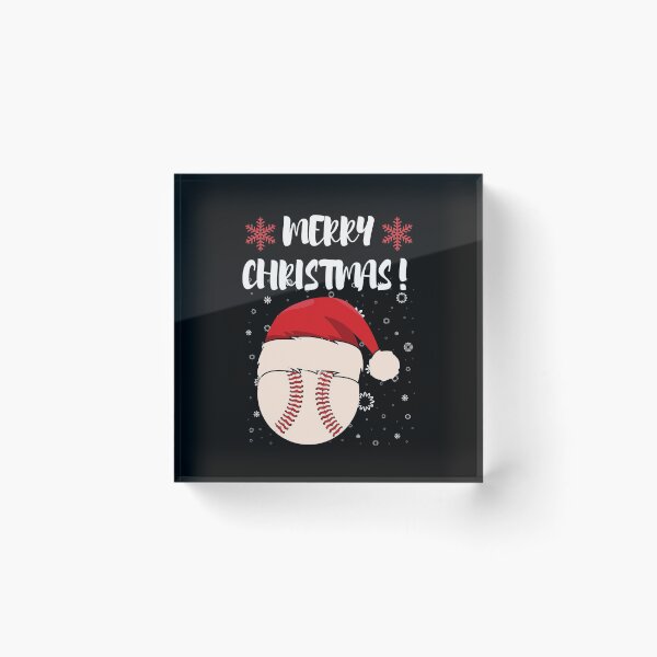 Item preview, Merry Christmas Baseball Illustration designed and sold by Sutra-Lotus-Co.