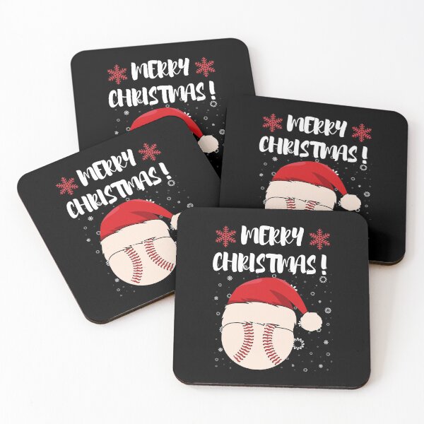 Item preview, Merry Christmas Baseball Illustration designed and sold by Sutra-Lotus-Co.