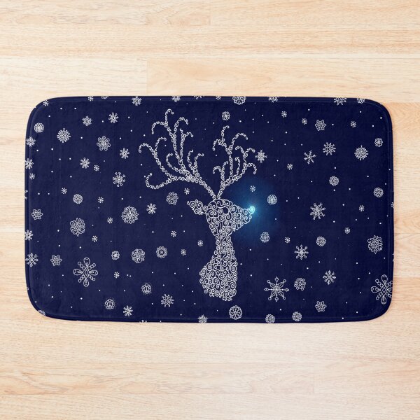 Item preview, Winter Snowy Glowing Reindeer Head designed and sold by Deborah Camp.