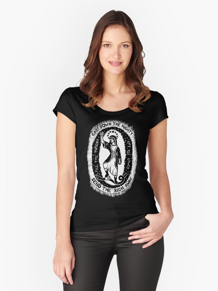 Thumbnail 1 of 3, Fitted Scoop T-Shirt, Magnificat designed and sold by benwildflower.