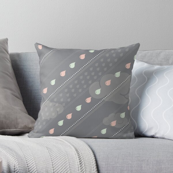 Confetti Rain Throw Pillow