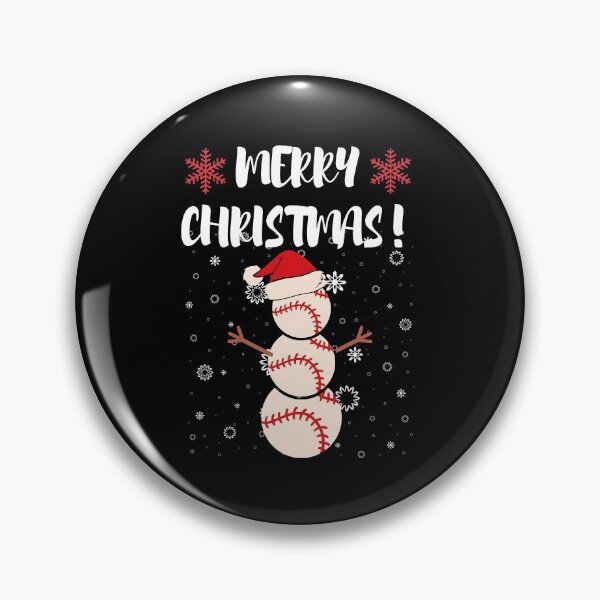 Item preview, Merry Christmas Baseball Illustration designed and sold by Sutra-Lotus-Co.