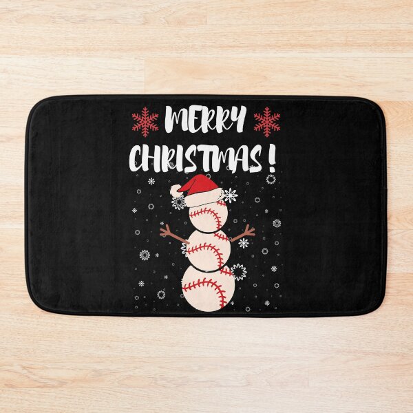 Item preview, Merry Christmas Baseball Illustration designed and sold by Sutra-Lotus-Co.