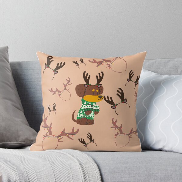 Item preview, xmas jumper reindeer dog  designed and sold by JocelynCrafts.