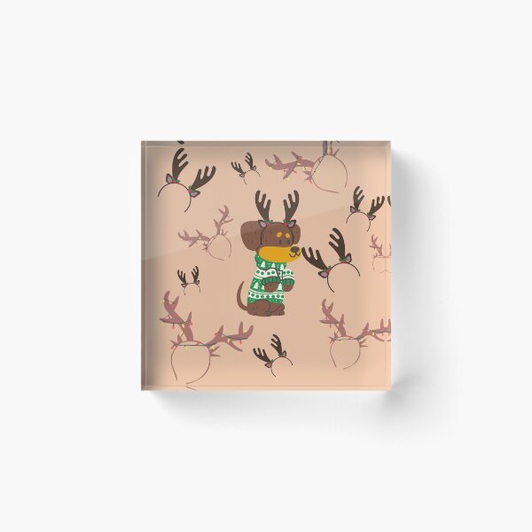 Item preview, xmas jumper reindeer dog  designed and sold by JocelynCrafts.