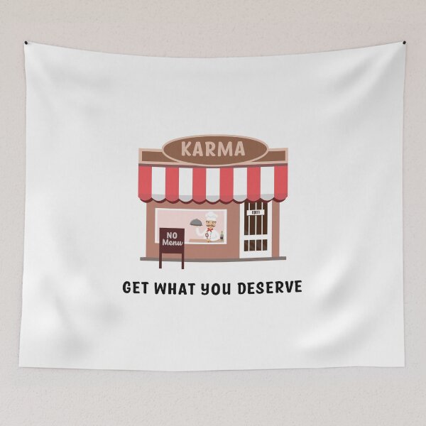 Item preview, Funny karma restaurant no menu joke designed and sold by Th3 Merch.
