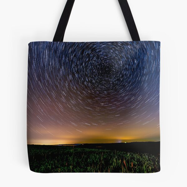 Item preview, Star trails over the field designed and sold by RezieMart.