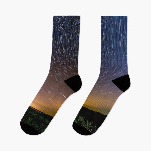 Item preview, Star trails over the field designed and sold by RezieMart.