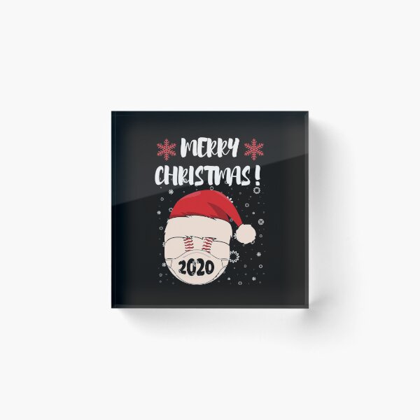 Item preview, Merry Christmas Baseball Illustration designed and sold by Sutra-Lotus-Co.