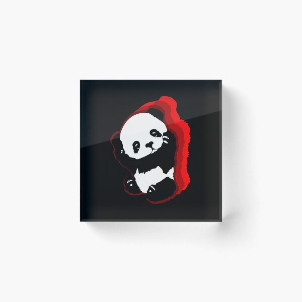 Item preview, A Cute Panda With Red Shadows Panda Love designed and sold by Paulina Vanlife.